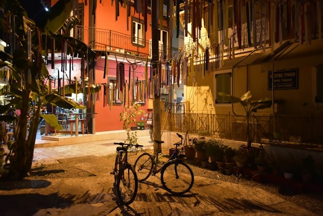bicycles-parked-on-a-street